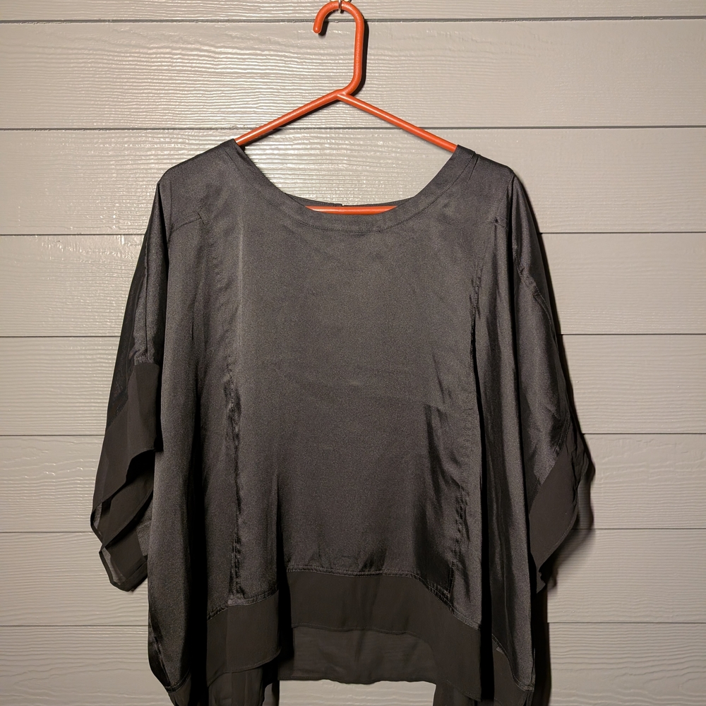 Beautiful Feminine DKNY Black Women's Blouse In Plus Size 3X